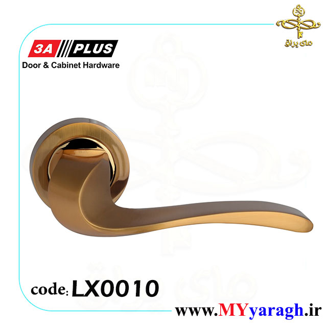 دستگیره درب چوبی روزت LX0010 SN/CP 3A