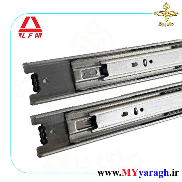 ریل سه تیکه ساچمه ای شرکت آلفا ALFA